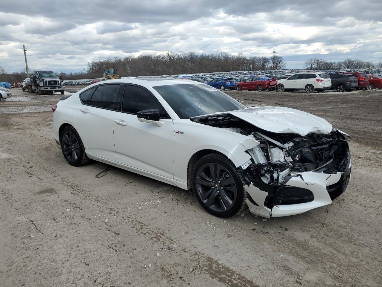 2023 Acura TLX VIN 19UUB6F53PA001876 Copart auction photo, front end damage thumbnail 4