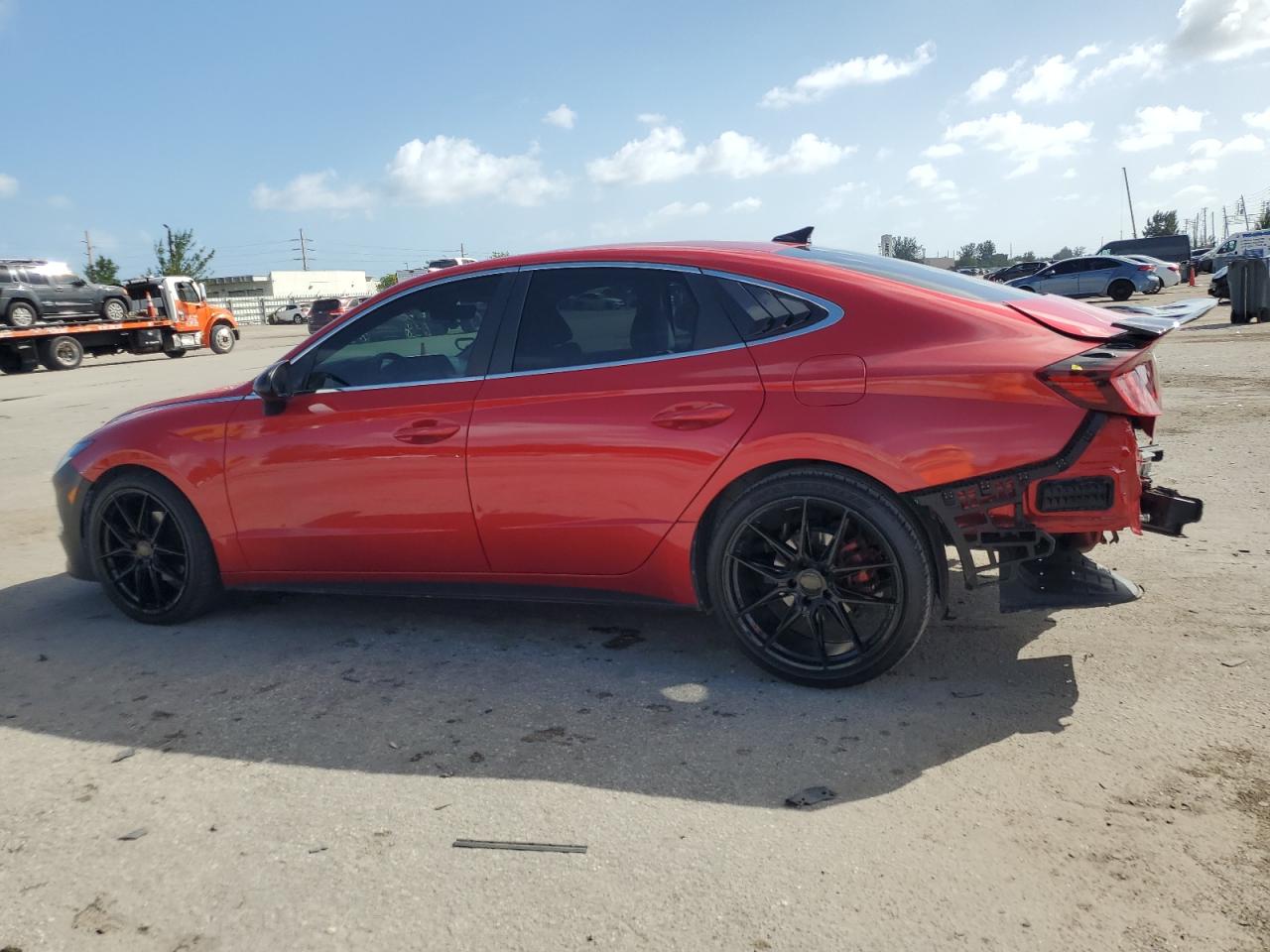 2021 Hyundai Sonata VIN 5NPEG4JA7MH113890 Copart auction photo, rear end damage thumbnail 2
