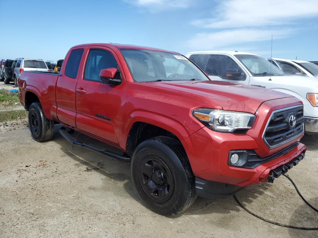 2017 Toyota Tacoma VIN 5TFRX5GN8HX092348 Copart auction photo, water/flood damage thumbnail 4