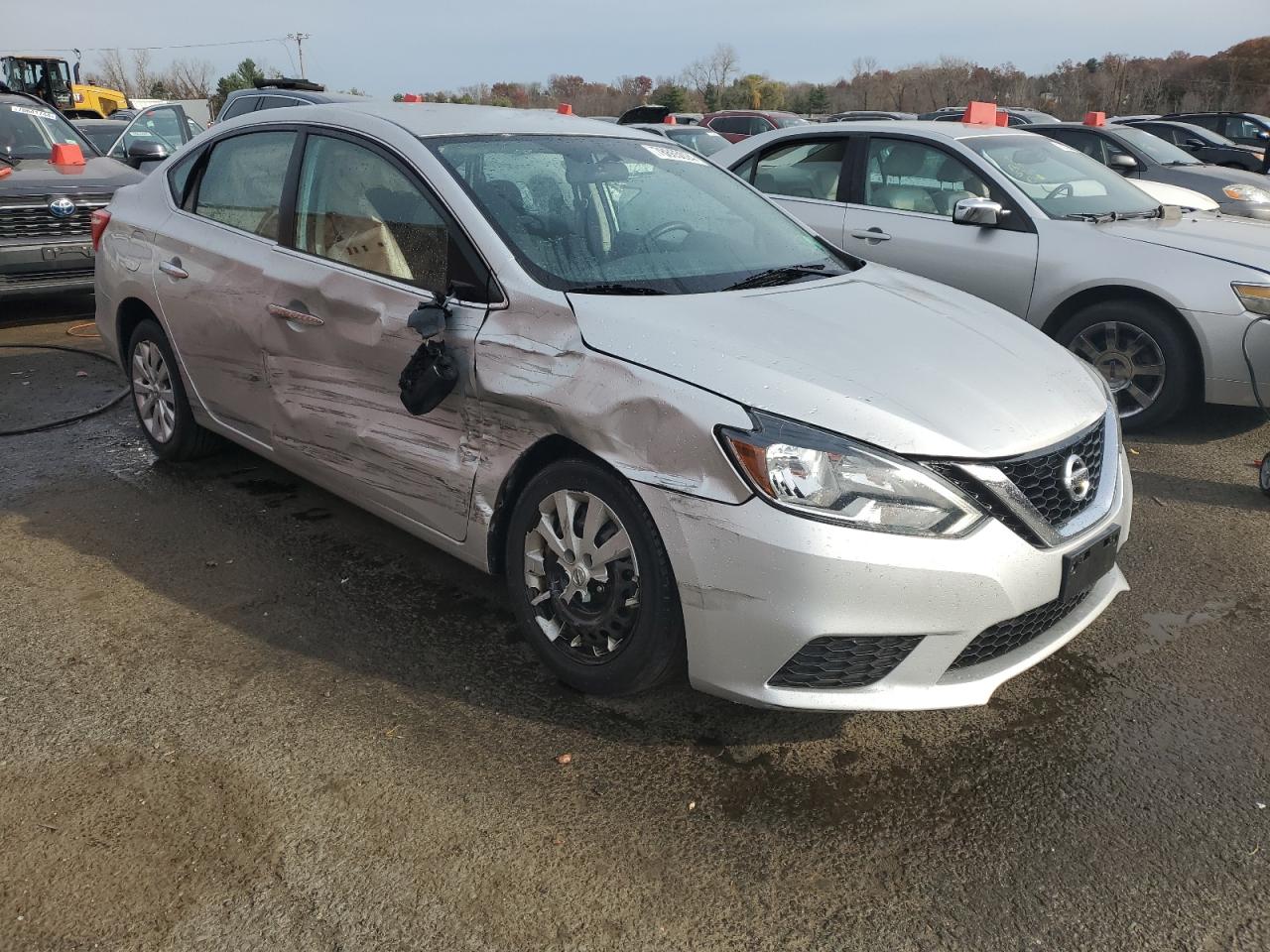 2017 Nissan Sentra VIN 3N1AB7AP0HY350879 Copart auction photo, side damage thumbnail 4