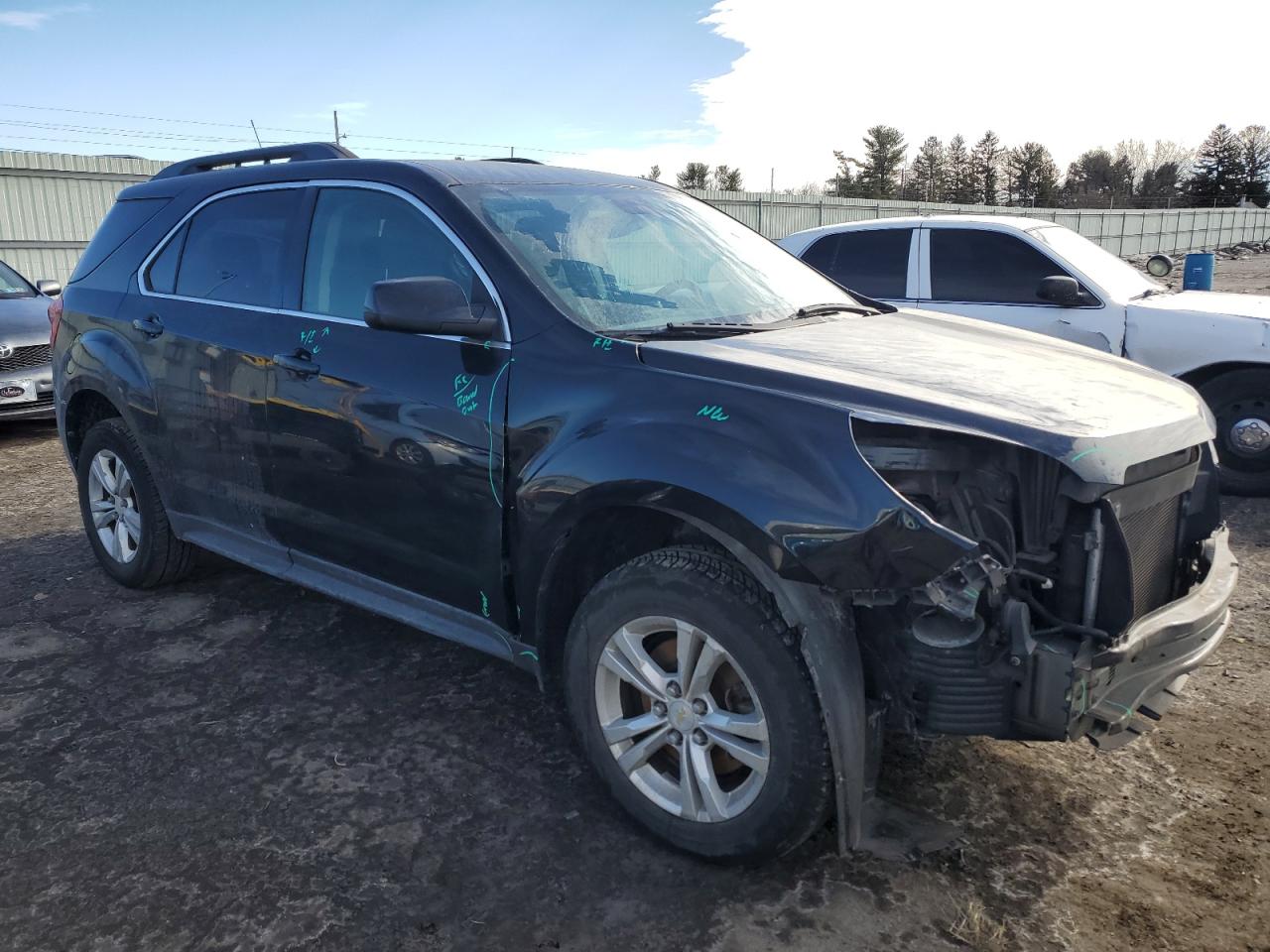 2012 Chevrolet Equinox VIN 2GNALDEK6C6367842 Copart auction photo, front end / side damage thumbnail 4