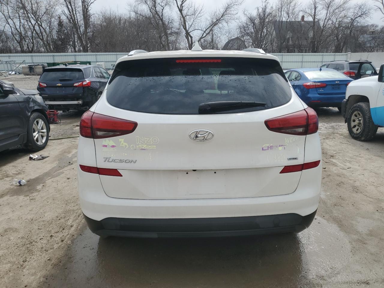 2019 Hyundai Tucson VIN KM8J3CA47KU983748 Copart auction photo, side damage thumbnail 6