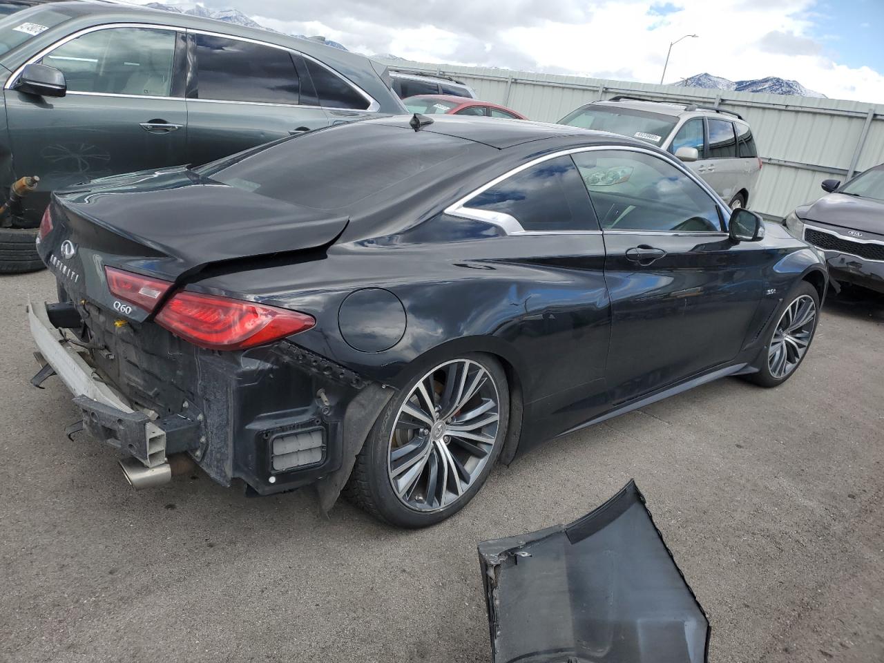 2018 Infiniti Q60 VIN JN1EV7EL3JM392729 Copart auction photo, all over / undercarriage damage thumbnail 3