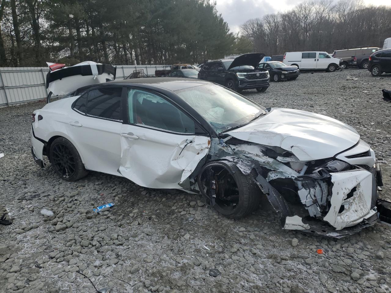 2024 Toyota Camry VIN 4T1KZ1AK1RU101263 Copart auction photo, all over damage thumbnail 4