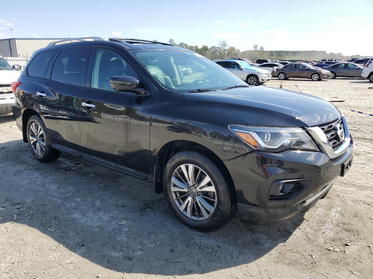 2017 Nissan Pathfinder VIN 5N1DR2MM1HC622080 Copart auction photo, top/roof damage thumbnail 4