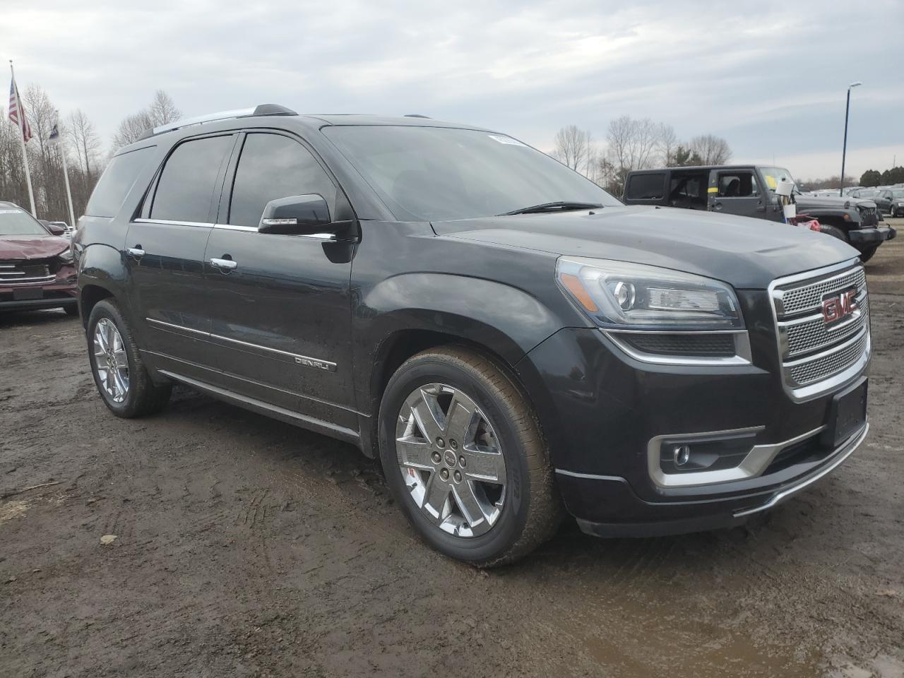 2014 GMC Acadia VIN 1GKKVTKD3EJ123874 Copart auction photo, vandalism damage thumbnail 4