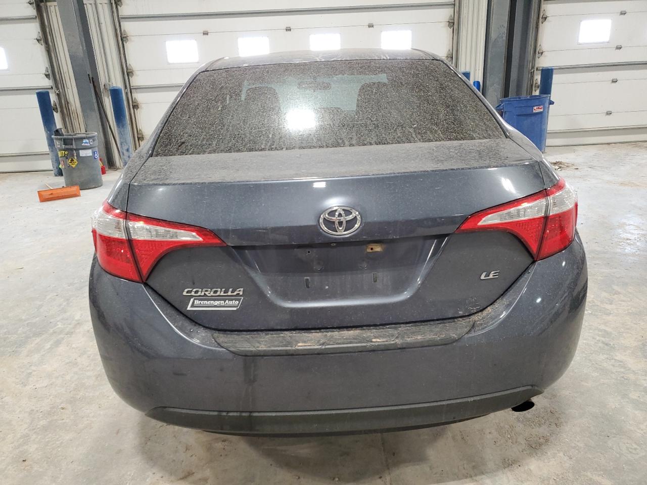 2015 Toyota Corolla VIN 5YFBURHE3FP204047 Copart auction photo, front end / hail damage thumbnail 6