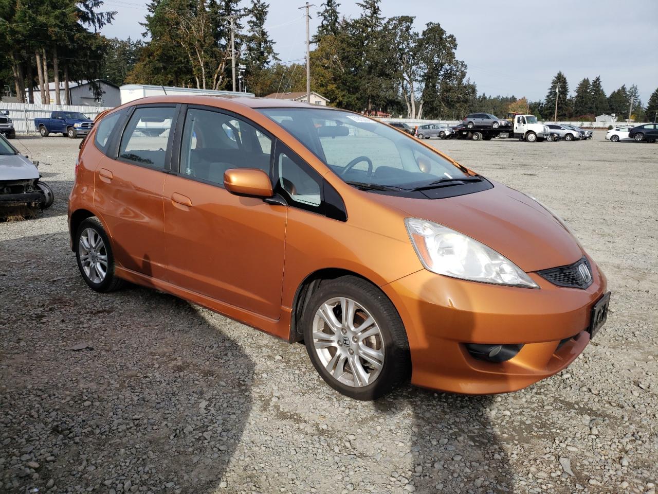 2009 Honda Fit VIN JHMGE88499S053060 Copart auction photo, rear end damage thumbnail 4