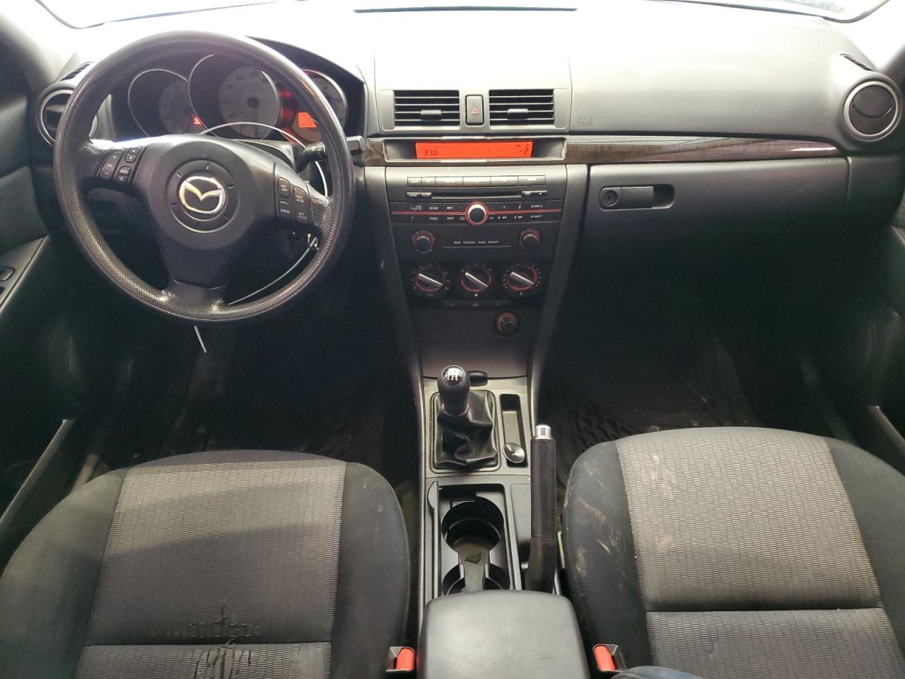 2008 Mazda 3 VIN JM1BK32F281806000 Copart auction photo, side / undercarriage damage thumbnail 8