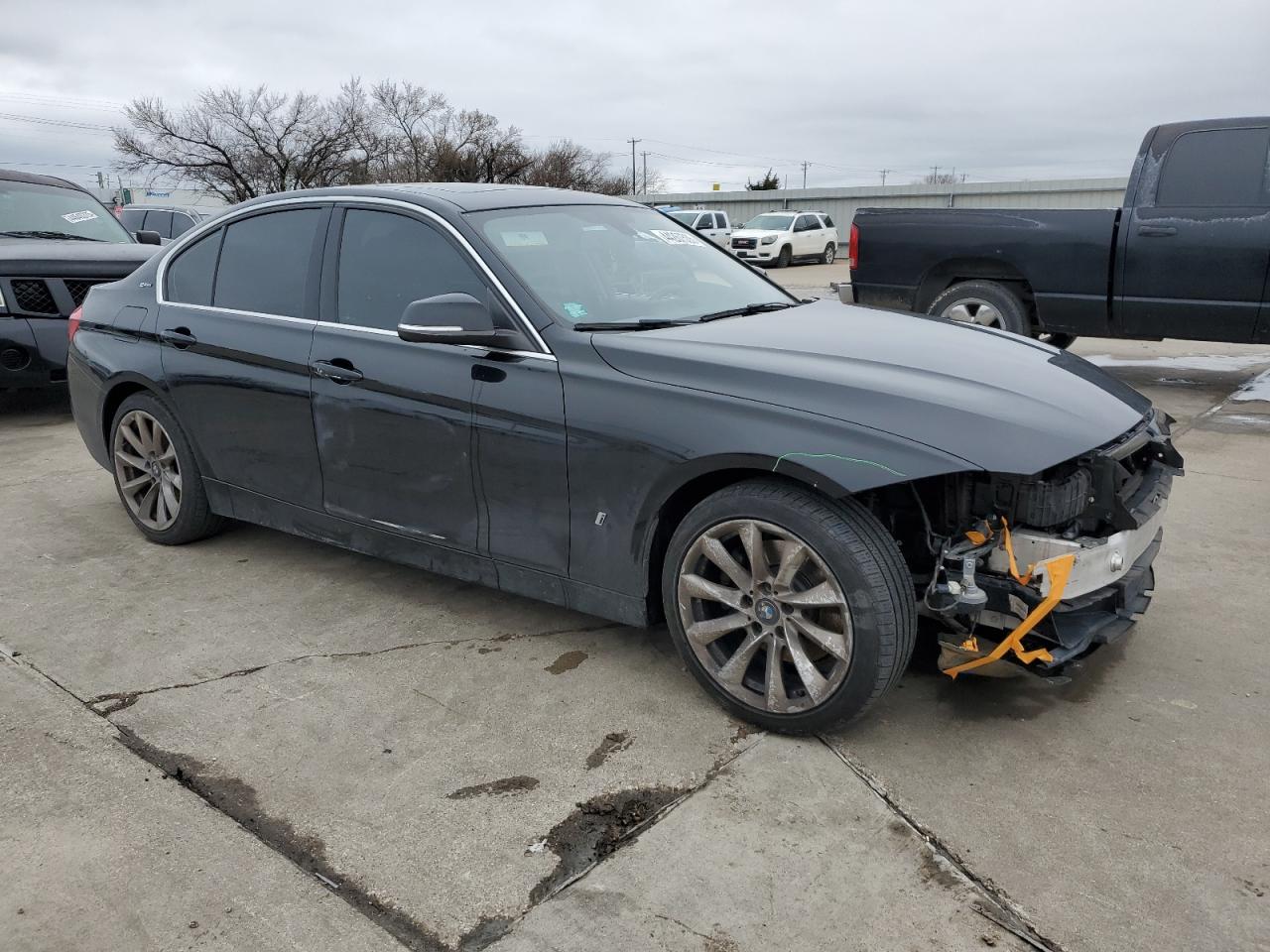 2018 BMW 3er VIN WBA8E1C53JA167558 Copart auction photo, front end damage thumbnail 4