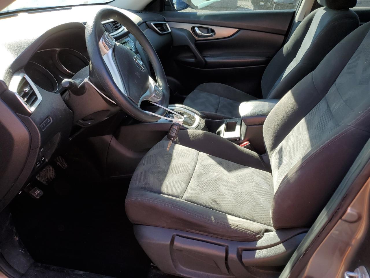 2016 Nissan Rogue VIN KNMAT2MV2GP646025 Copart auction photo, front end / side damage thumbnail 7