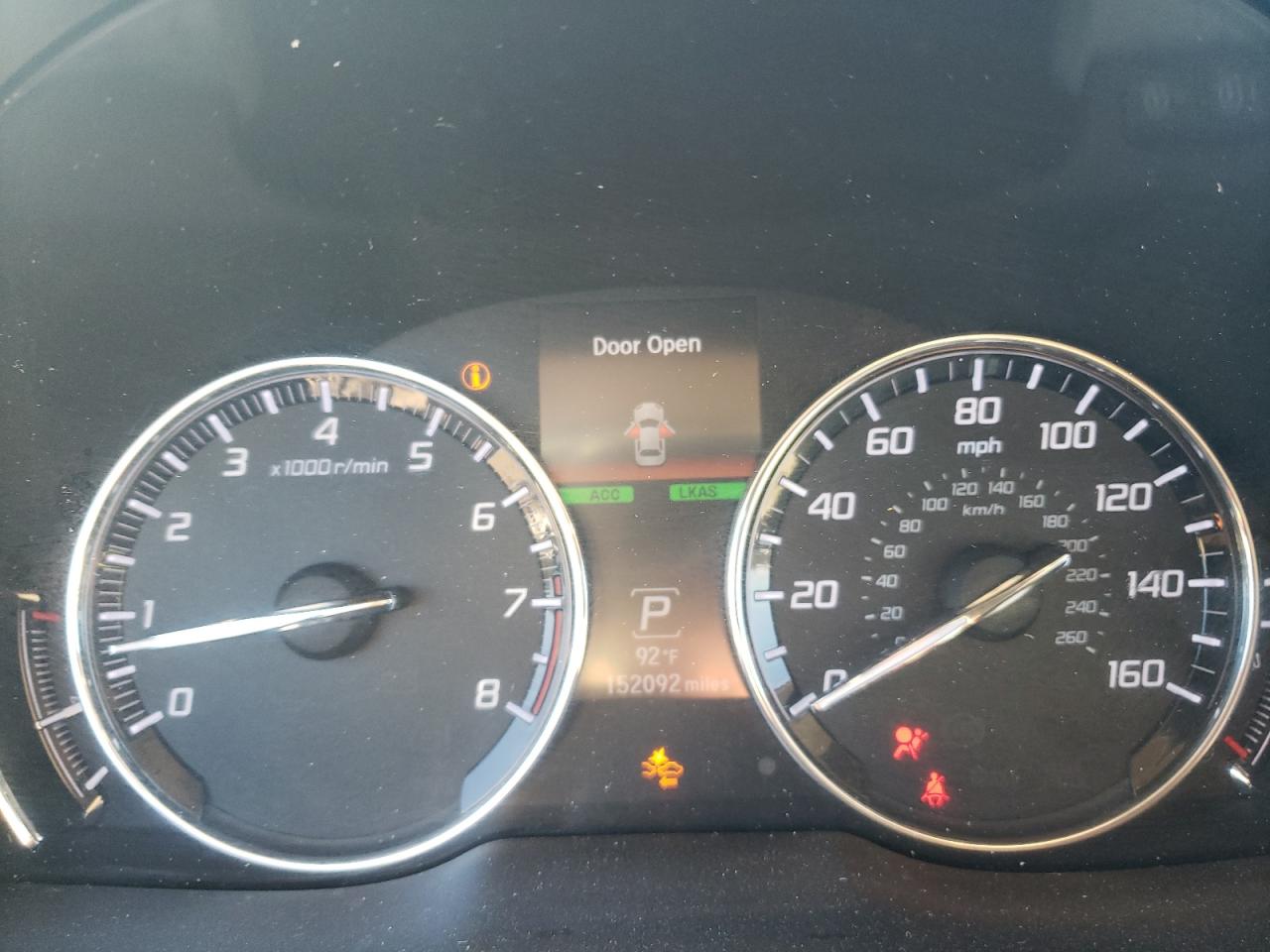2016 Acura RLX VIN JH4KC1F50GC000693 Copart auction photo, front end damage thumbnail 9