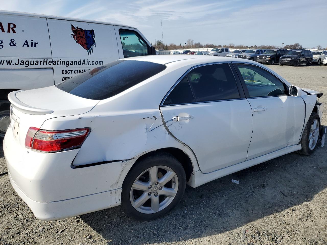 2007 Toyota Camry VIN 4T1BK46K07U539221 Copart auction photo, front end / side damage thumbnail 3