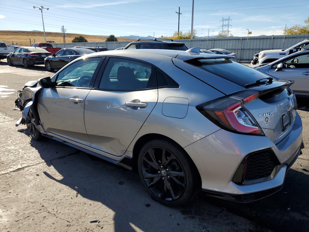 2019 Honda Civic VIN SHHFK7H43KU419161 Copart auction photo, front end / side damage thumbnail 2