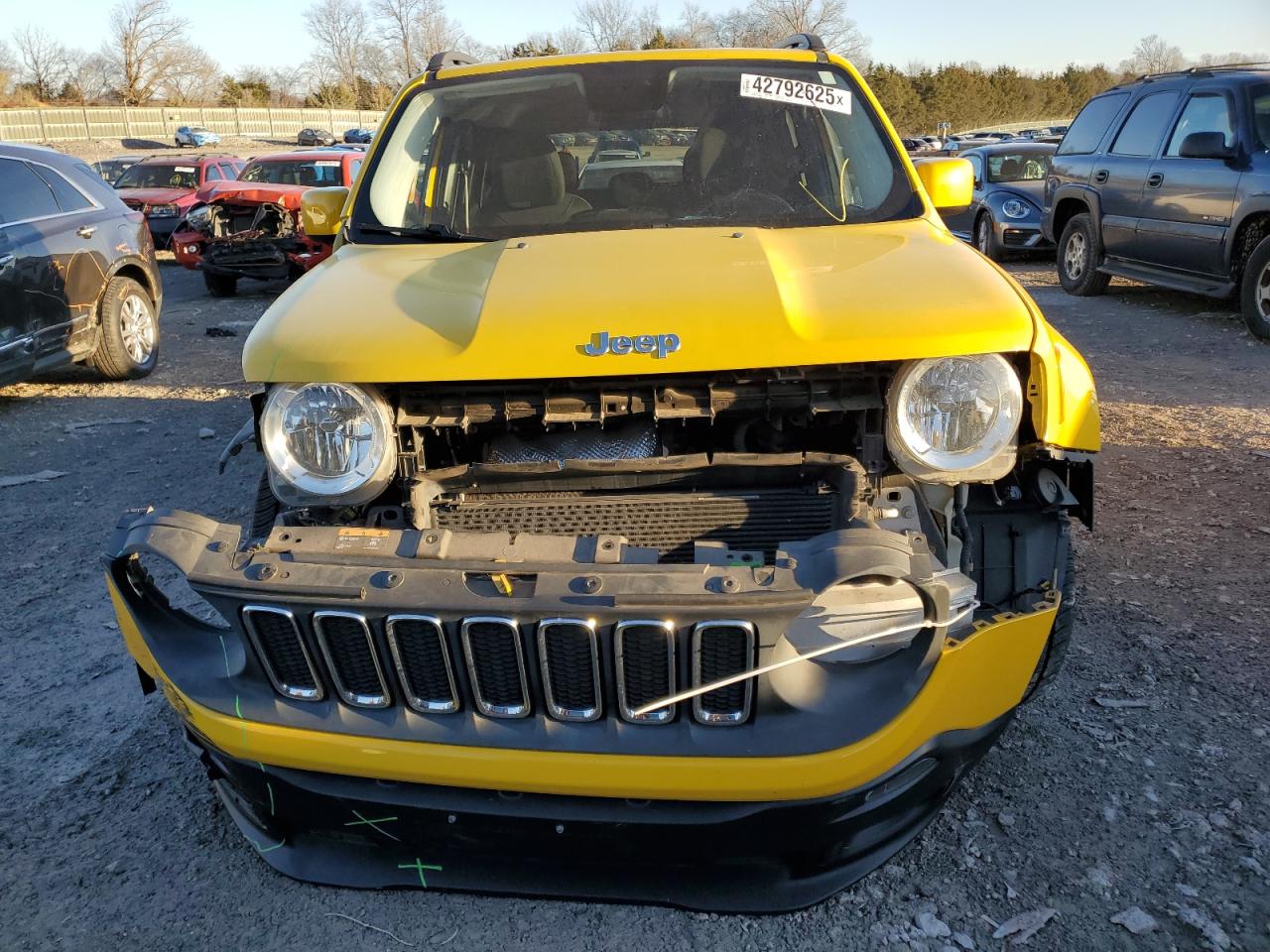 2015 Jeep Renegade VIN ZACCJABT5FPC17344 Copart auction photo, front end / side damage thumbnail 5