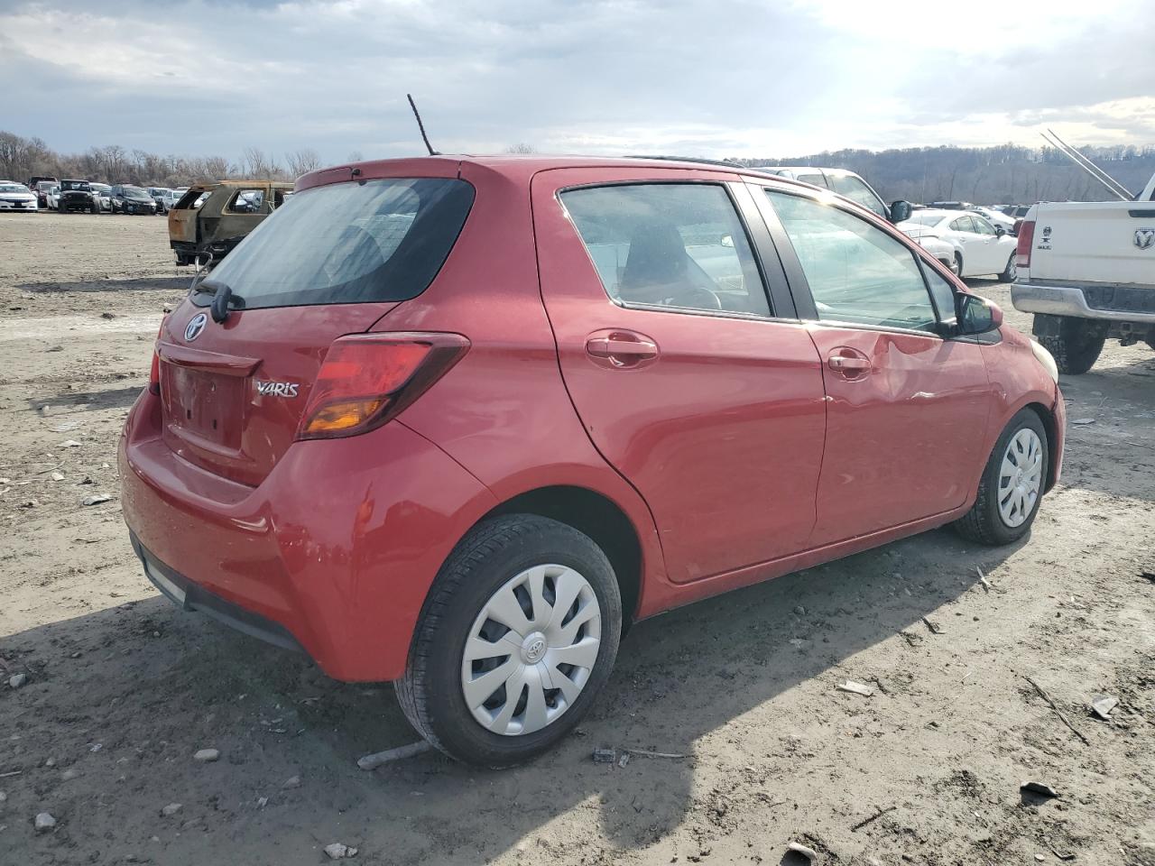 2017 Toyota Yaris VIN VNKKTUD32HA073895 Copart auction photo, front end damage thumbnail 3