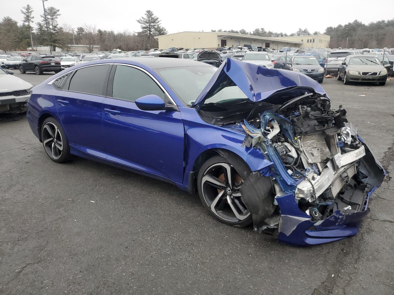 2020 Honda Accord VIN 1HGCV1F38LA073462 Copart auction photo, front end / rear end damage thumbnail 4