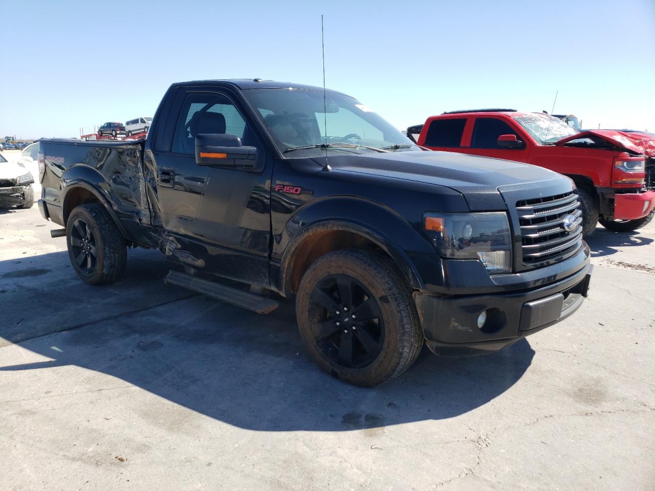 2014 Ford F-150 VIN 1FTMF1CT4EFA06349 Copart auction photo, side damage thumbnail 4