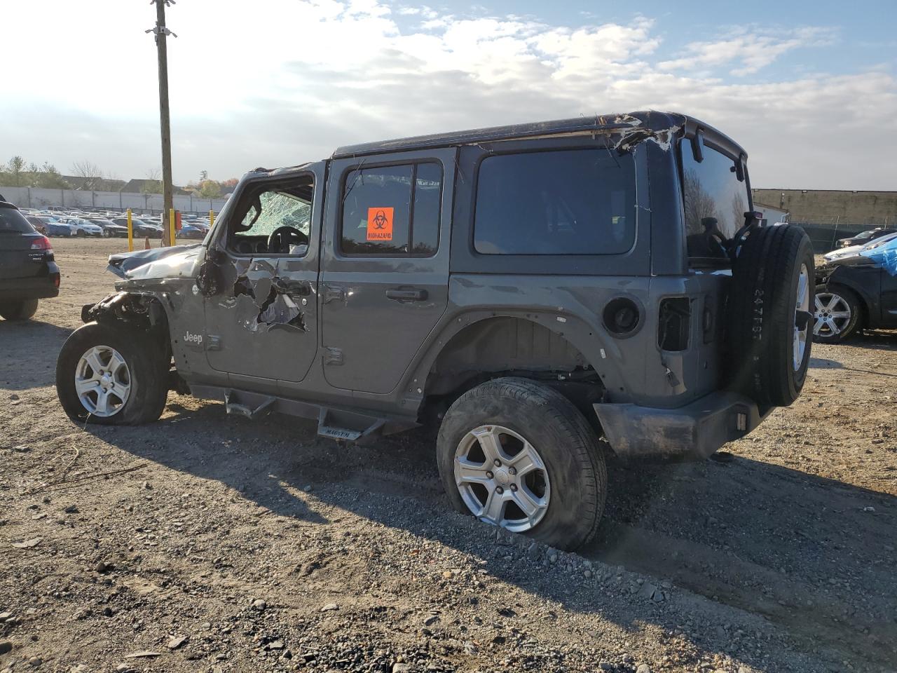 2018 Jeep Wrangler VIN 1C4HJXDNXJW225250 Copart auction photo, all over / undercarriage damage thumbnail 2