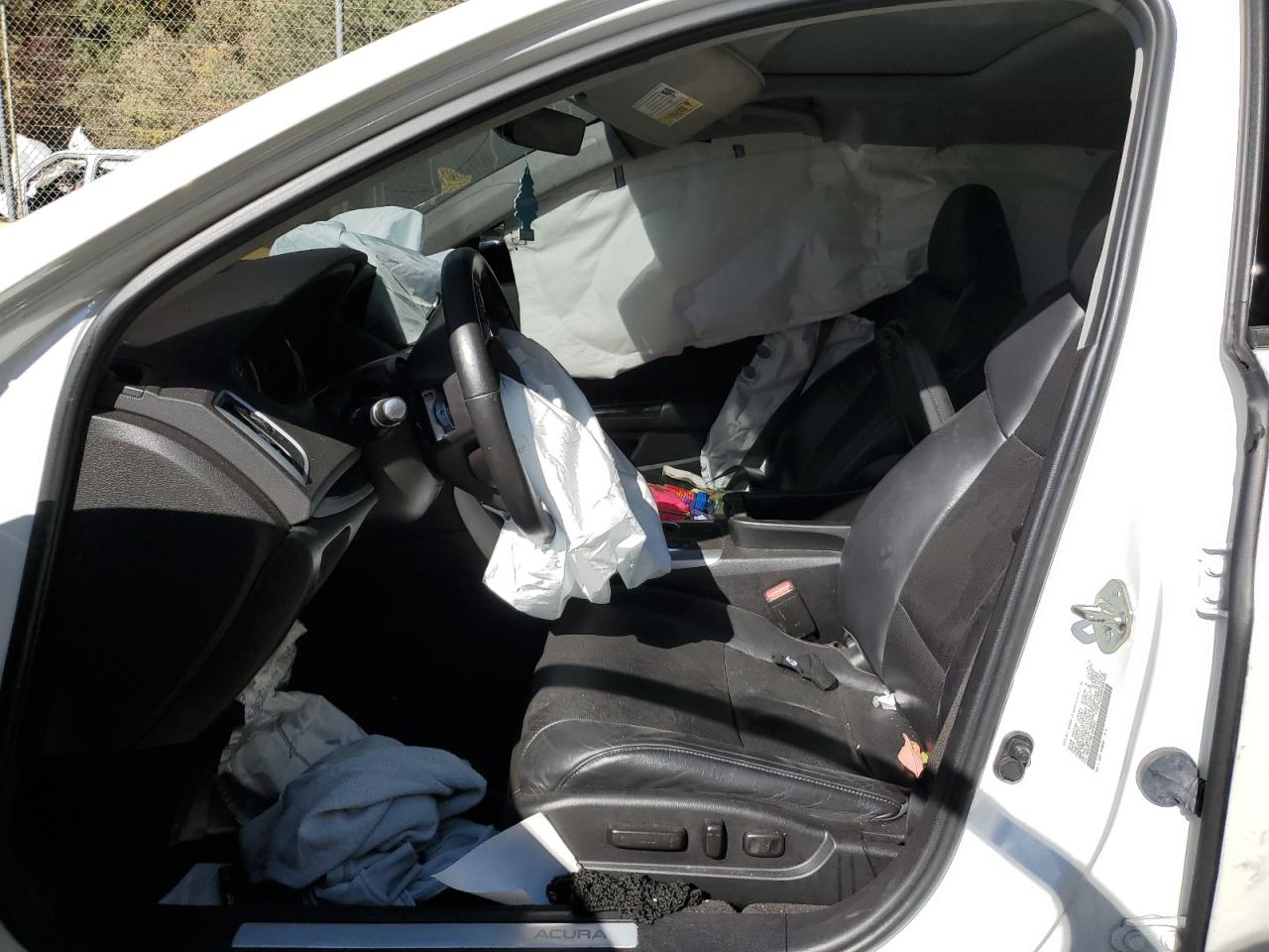 2020 Acura TLX VIN 19UUB1F58LA000641 Copart auction photo, side / front end damage thumbnail 7