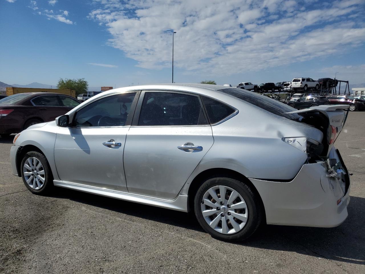 2014 Nissan Sentra VIN 3N1AB7AP0EY312774 Copart auction photo, rear end damage thumbnail 2