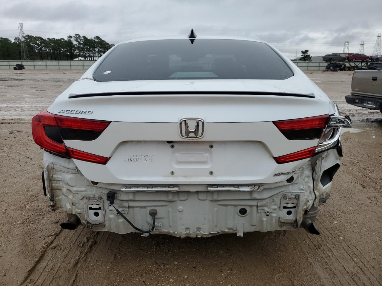 2022 Honda Accord VIN 1HGCV1F3XNA082988 Copart auction photo, rear end / front end damage thumbnail 6