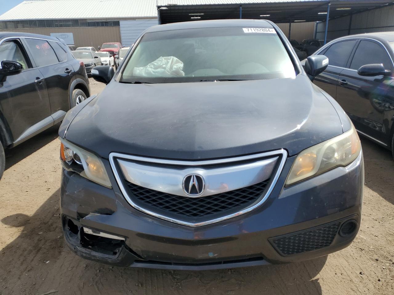 2014 Acura RDX VIN 5J8TB4H30EL024058 Copart auction photo, front end damage thumbnail 5