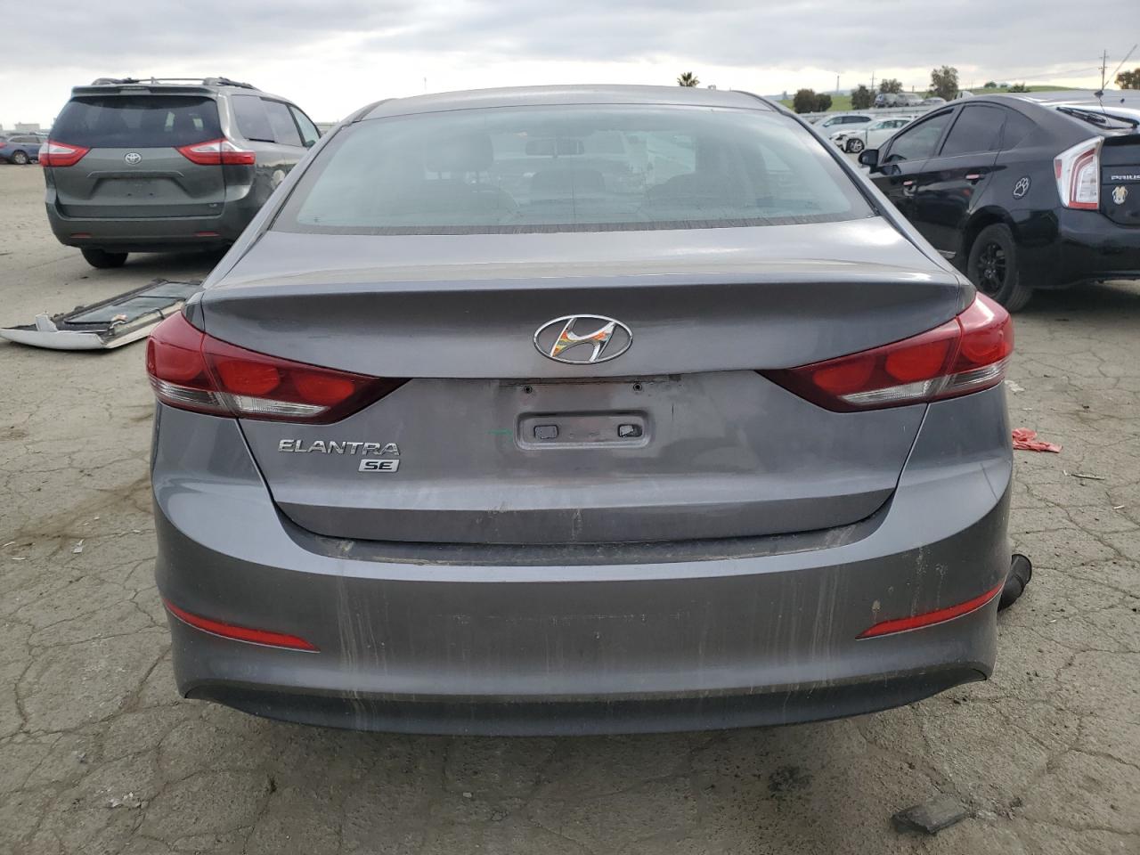 2018 Hyundai Elantra VIN 5NPD74LFXJH280759 Copart auction photo, vandalism damage thumbnail 6
