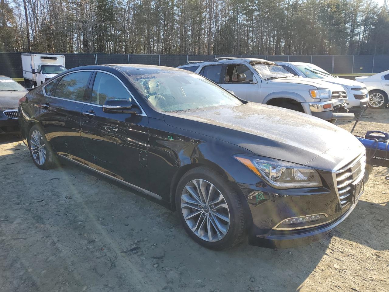 2017 Genesis G80 VIN KMHGN4JE0HU202872 Copart auction photo, rear end / side damage thumbnail 4