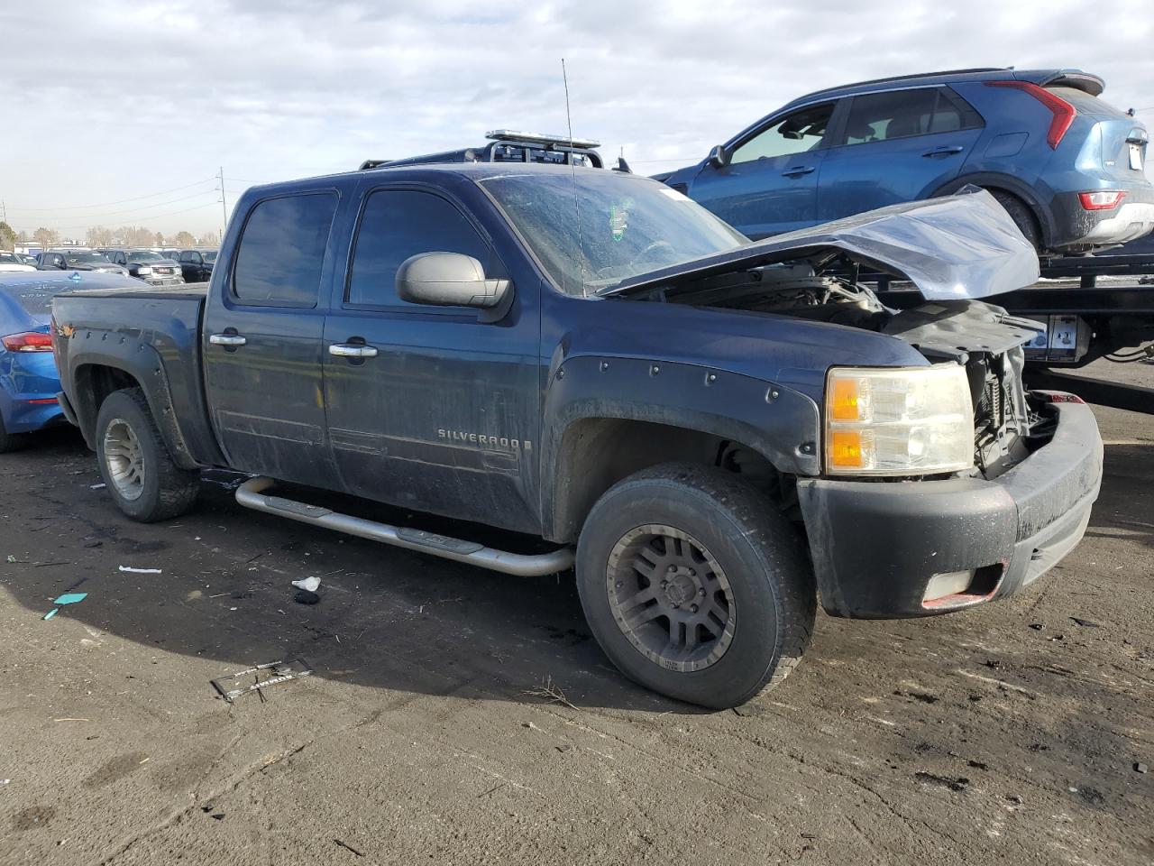2007 Chevrolet Silverado VIN 2GCEK13M871551764 Copart auction photo, all over damage thumbnail 4