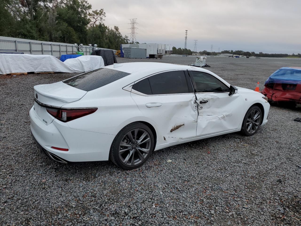 2021 Lexus ES VIN 58AGZ1B10MU083268 Copart auction photo, side damage thumbnail 3