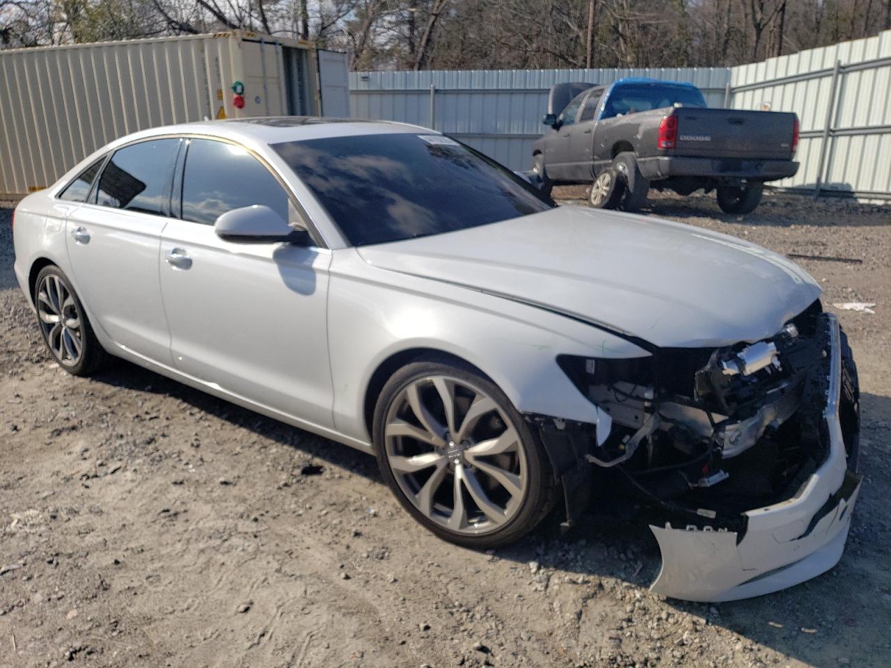 2015 Audi A6 VIN WAUGFAFCXFN009107 Copart auction photo, front end damage thumbnail 4