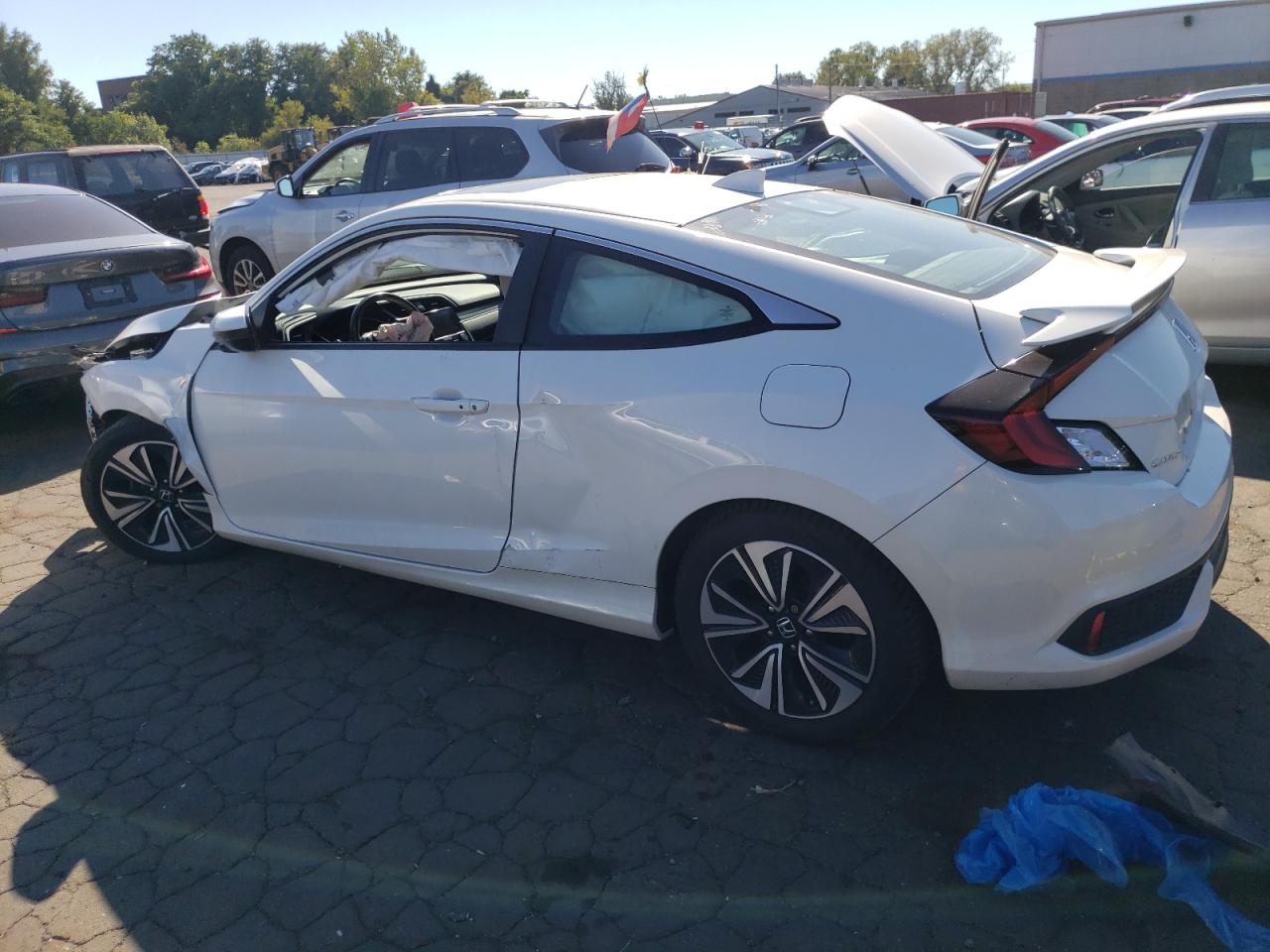 2018 Honda Civic VIN 2HGFC3B35JH351110 Copart auction photo, front end / minor dent/scratches damage thumbnail 2
