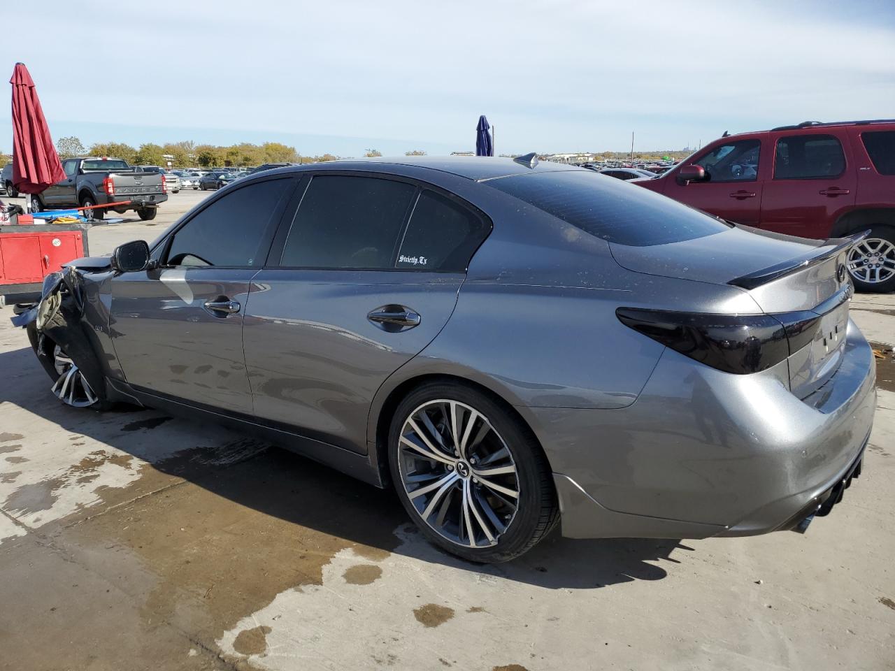 2020 Infiniti Q50 VIN JN1EV7APXLM207166 Copart auction photo, front end damage thumbnail 2