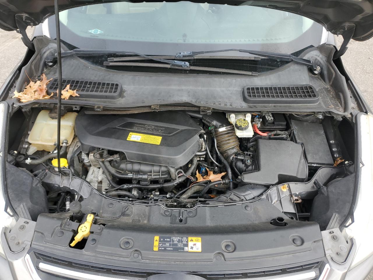 2013 Ford Escape VIN 1FMCU0HX5DUD71328 Copart auction photo, burn - engine damage thumbnail 14