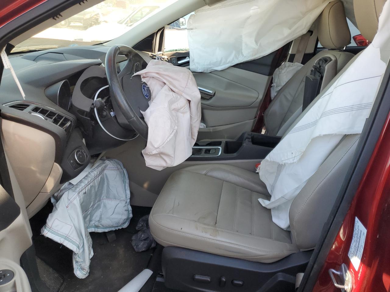 2018 Ford Escape VIN 1FMCU9HD3JUD00392 Copart auction photo, front end / side damage thumbnail 7