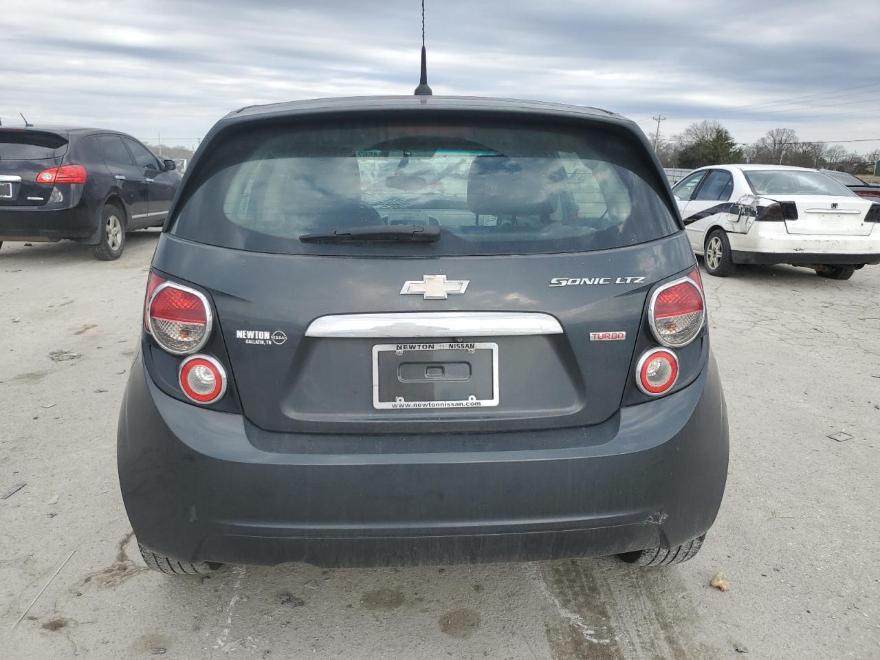 2014 Chevrolet Sonic VIN 1G1JE6SB5E4225546 Copart auction photo, front end damage thumbnail 6
