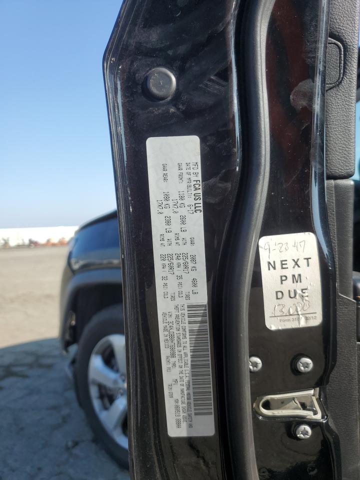 2017 Jeep Compass VIN 3C4NJDBB0HT680988 Copart auction photo, front end / front end damage thumbnail 15