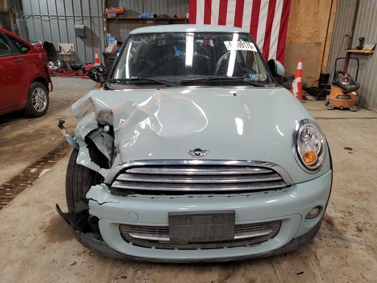 2013 MINI Cooper VIN WMWSU3C50DT690064 Copart auction photo, front end damage thumbnail 5