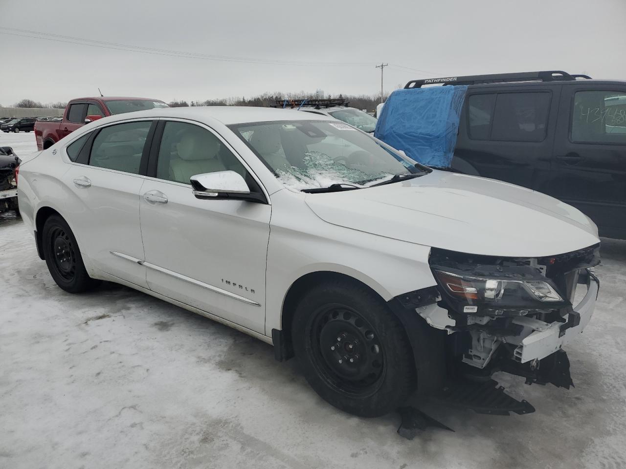 2018 Chevrolet Impala VIN 2G1125S35J9144405 Copart auction photo, front end damage thumbnail 4