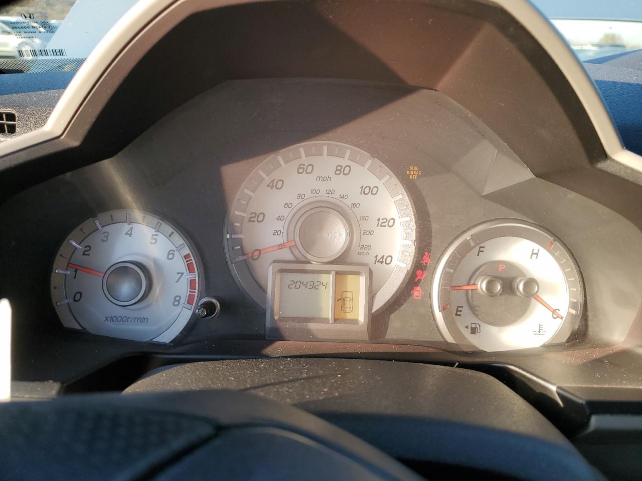 2013 Honda Pilot VIN 5FNYF3H2XDB017758 Copart auction photo, front end / side damage thumbnail 9