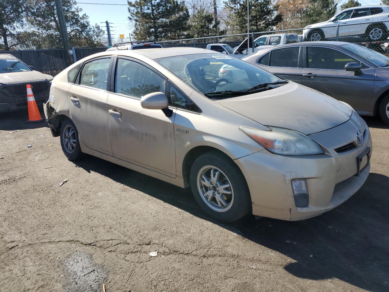 2010 Toyota Prius VIN JTDKN3DU2A1033697 Copart auction photo, rear end / hail damage thumbnail 4