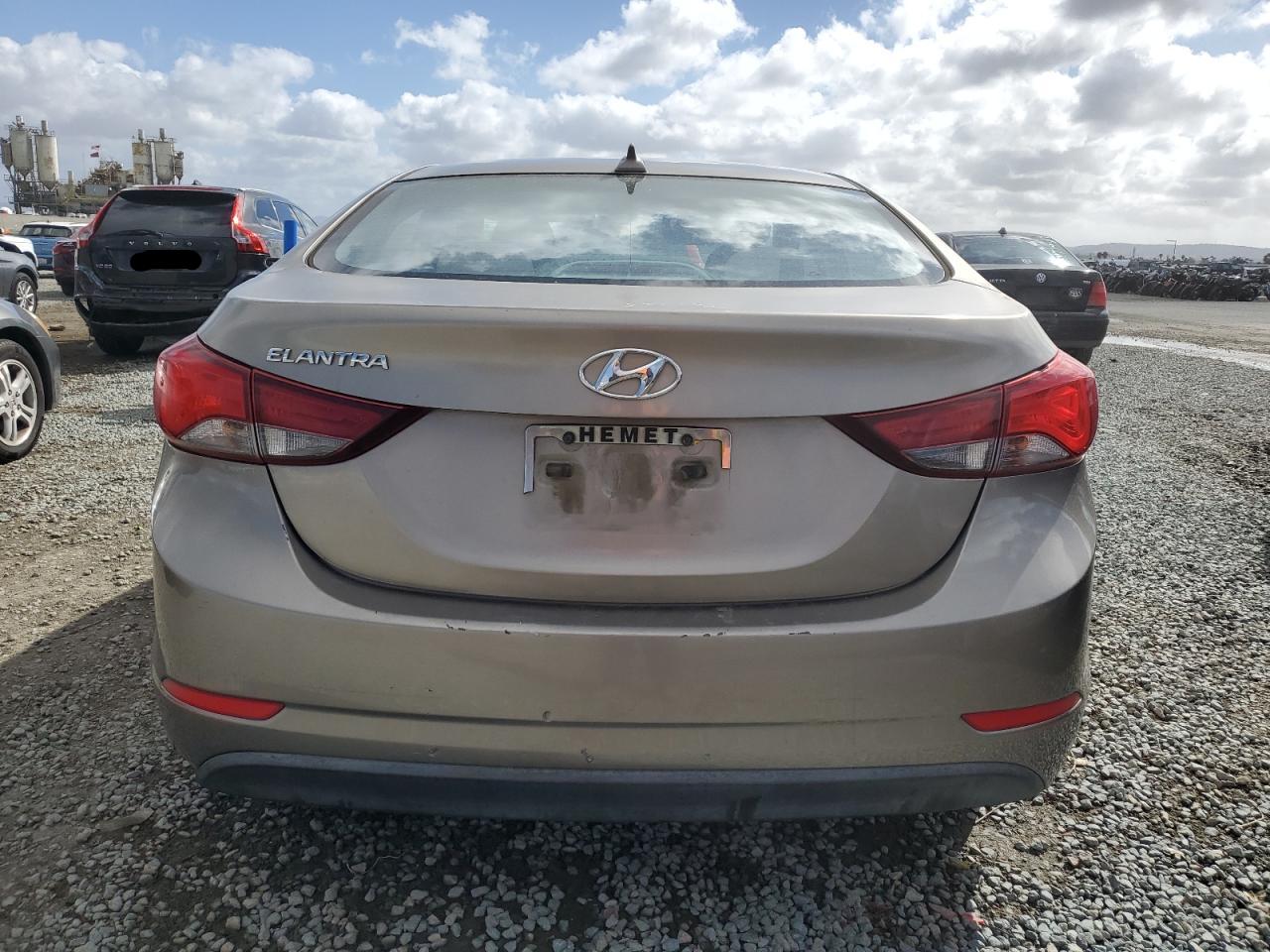 2016 Hyundai Elantra VIN 5NPDH4AE9GH779973 Copart auction photo, front end damage thumbnail 6