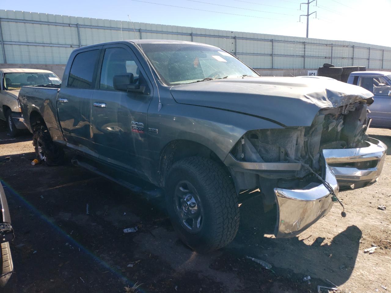 2010 Dodge RAM VIN 3D7TT2CT6AG186913 Copart auction photo, all over damage thumbnail 4