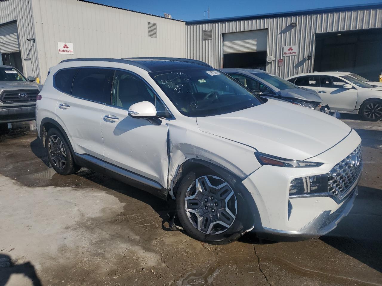 2021 Hyundai Santa Fe VIN 5NMS44AL2MH315479 Copart auction photo, front end damage thumbnail 4