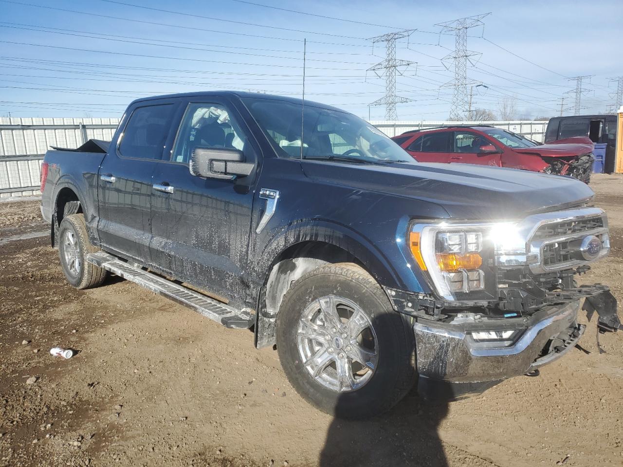 2023 Ford F-150 VIN 1FTEW1EP6PFB72153 Copart auction photo, side / front end damage thumbnail 4