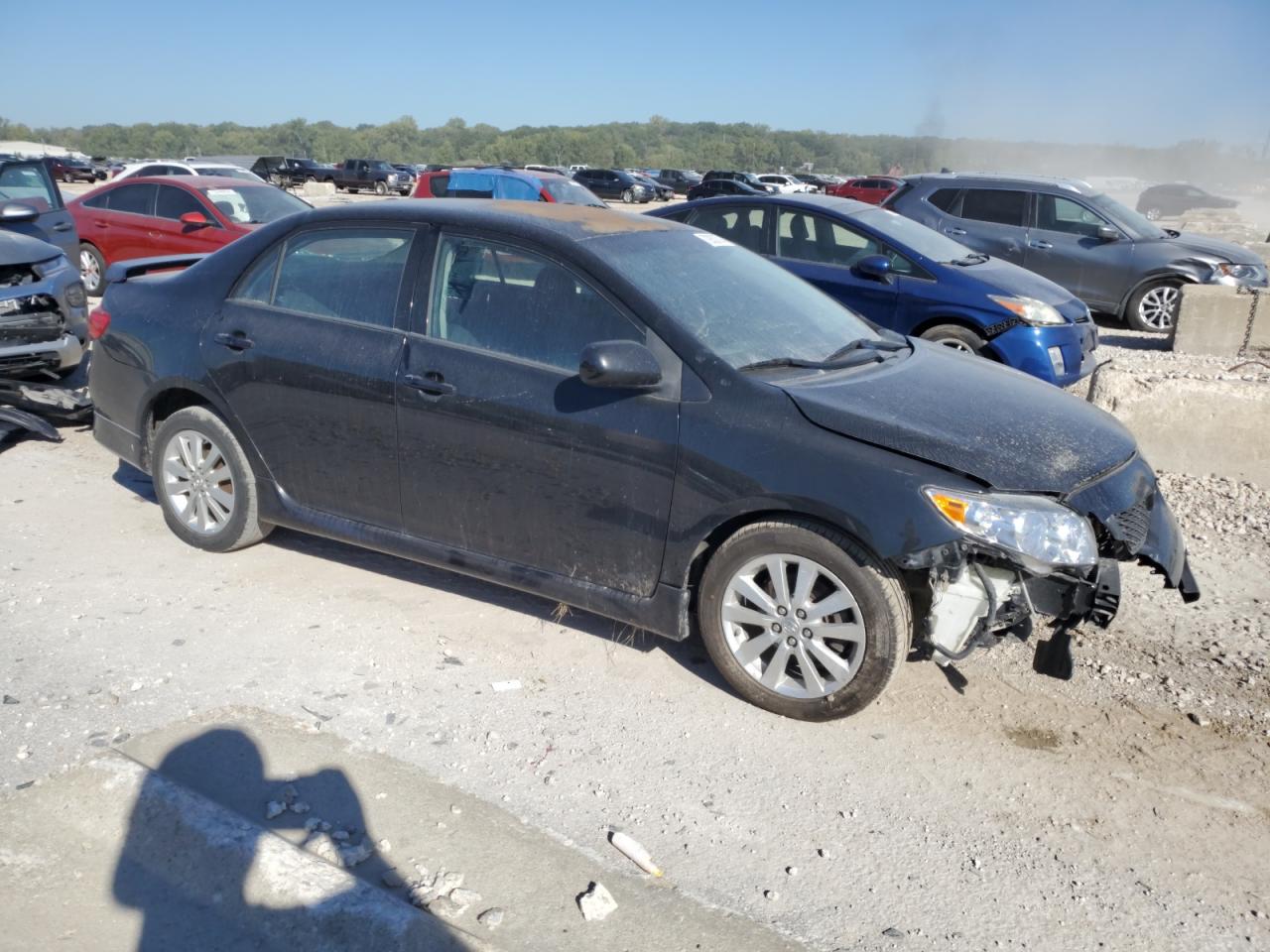 2010 Toyota Corolla VIN 1NXBU4EE0AZ345463 Copart auction photo, all over damage thumbnail 4