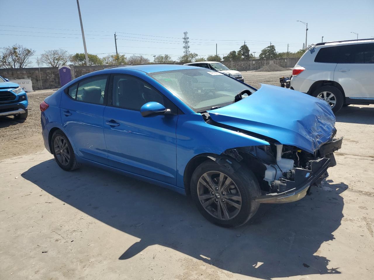 2017 Hyundai Elantra VIN 5NPD84LF0HH034181 Copart auction photo, front end damage thumbnail 4