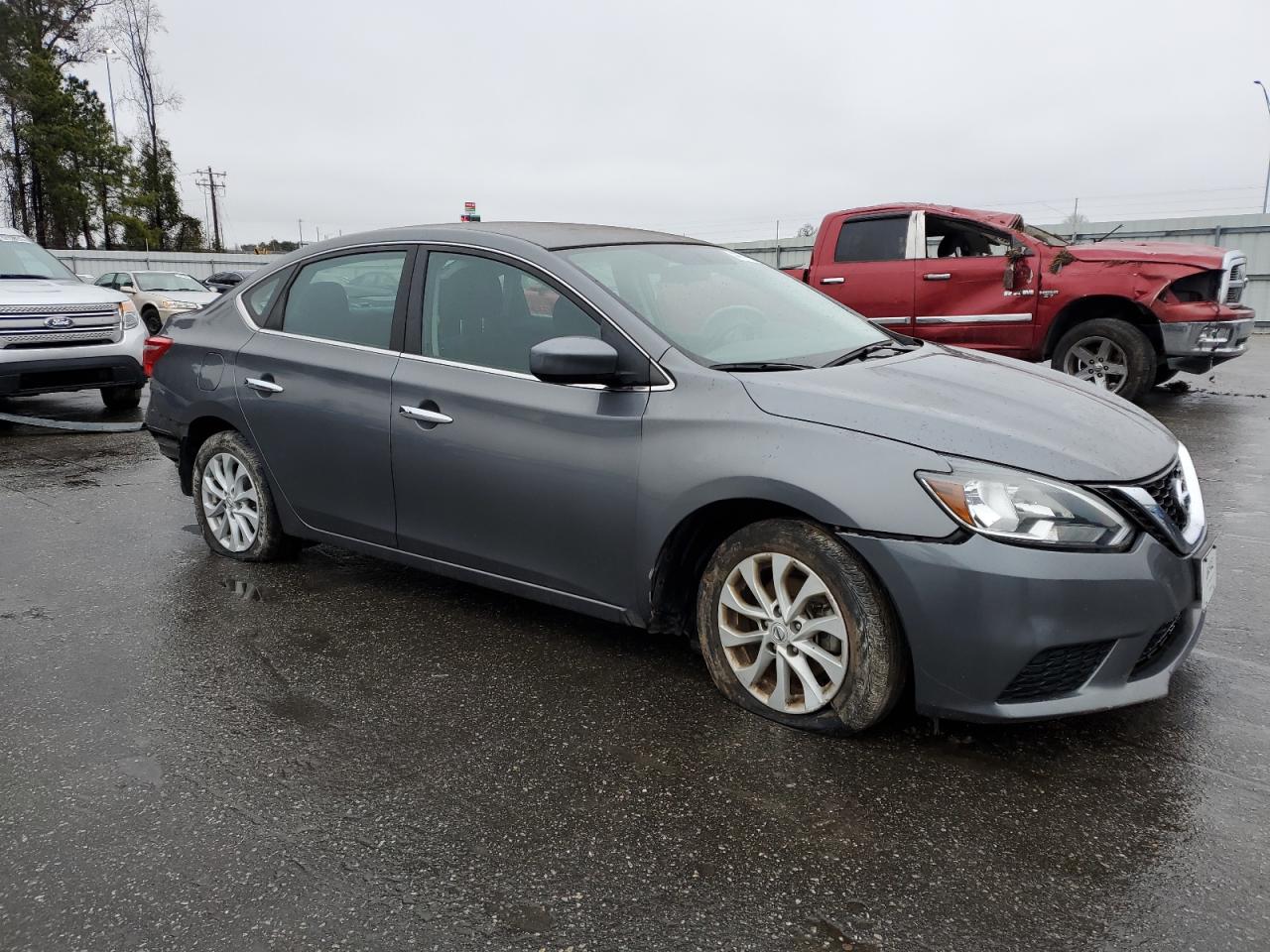 2019 Nissan Sentra VIN 3N1AB7AP9KL627680 Copart auction photo, all over damage thumbnail 4