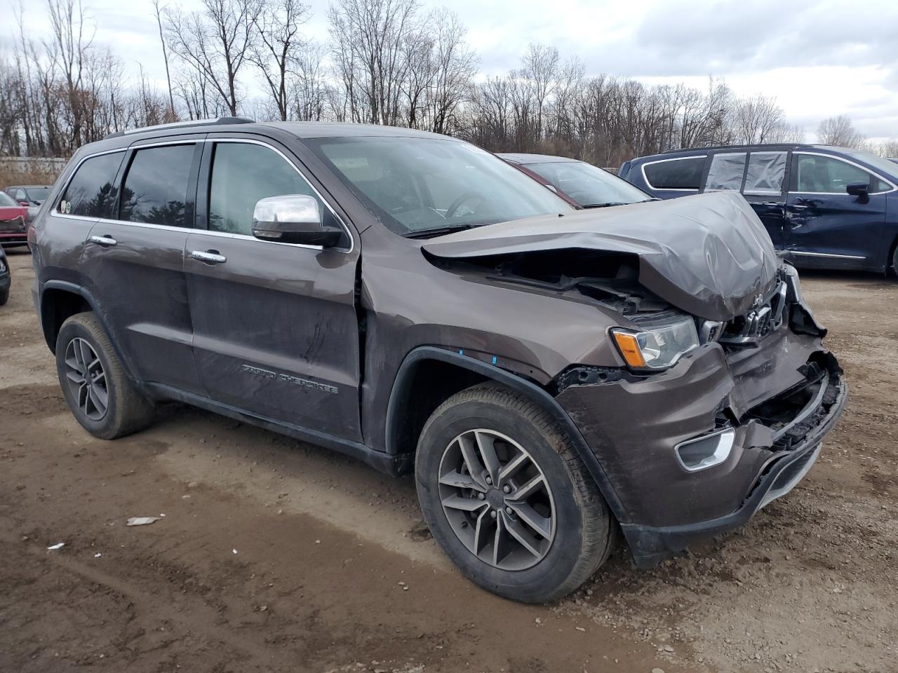 2021 Jeep Grand Cherokee VIN 1C4RJFBG0MC569078 Copart auction photo, front end / side damage thumbnail 4